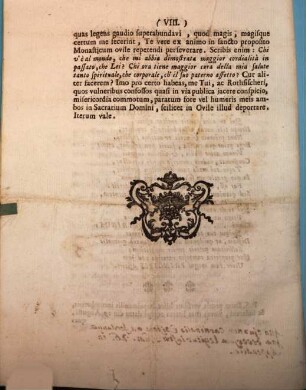 Epistola ad Aemilianum Jordan Professor. SS. Canonum Ord. S. Benedicti Professum : Brixiae 16 Sept. 1752 ; Cum Elegia ad Gregor. Rothfischerum
