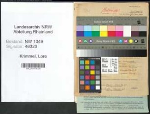 Entnazifizierung Lore Krimmel , geb. 07.01.1895 ()