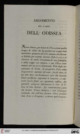 Argomento del X libro dell'Odissea