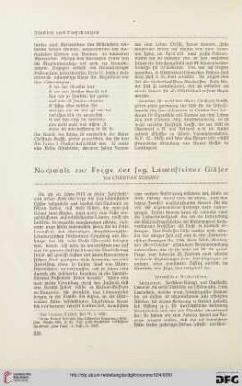16: Nochmals zur Frage der sog. Lauensteiner Gläser