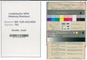 Entnazifizierung Josef Bruells , geb. 03.11.1910 (Buchhalter)