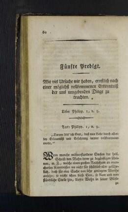 Fünfte Predigt.