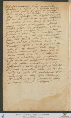 Handschriftliche Dispositio orationis
