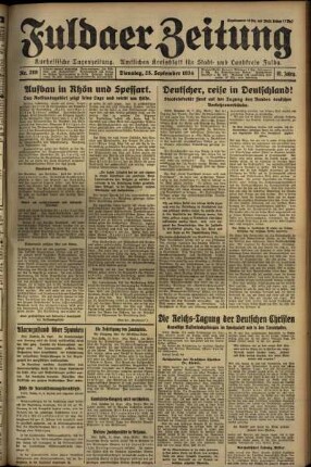 Ausgabe vom Dienstag, den 25. September 1934.