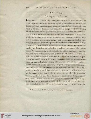Caput II: De aquae imbium