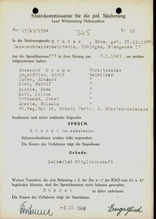 Röhrer, Else