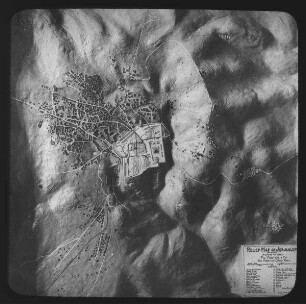 Raised map of Jerusalem + environs 2075