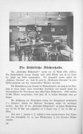 Die Städtische Bücherhalle.