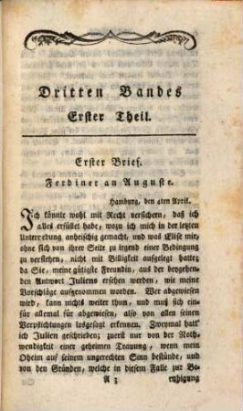 Der Verlobte Zweyer Bräute : Eine völlig neu gearbeitete Geschichte Carl Ferdiners, 3