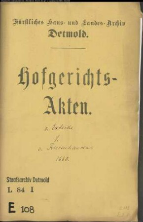 von Exterde, Anna Katharina geb. von Grone gegen Agnes Maria von Friesenhausen - Schuldforderung