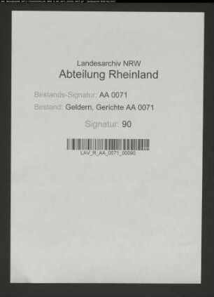Bestrafung des Erbmühlenpächters Jansen zu Schravelen