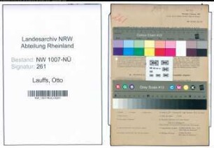 Entnazifizierung Otto Lauffs , geb. 14.08.1911 (Landwirt)