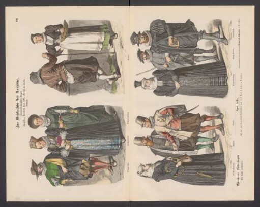 Zur Geschichte der Kostüme, zweiundsechzigster Bogen: zweites Drittel des XVII. Jahrhunderts, Schweiz