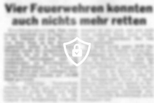 Vier Feuerwehren konnten auch nichts mehr retten