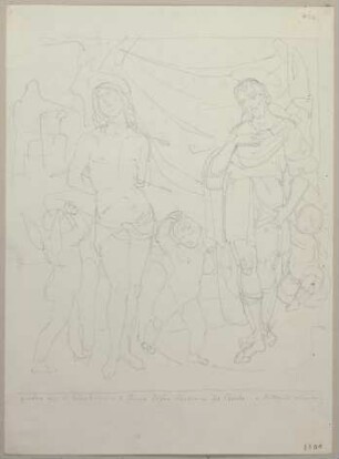Die Heiligen Sebastian und Rochus, nach einem Gemälde von Sebastiano del Piombo in der Sakristei von Santa Maria Nuova (?)