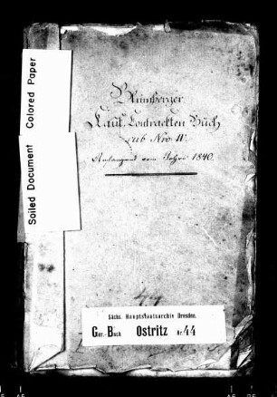 Kaufbuch von Blumberg (bei Ostritz), Bd. 3