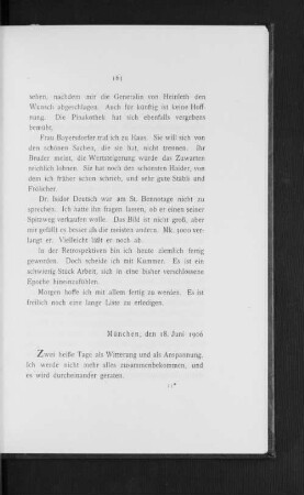München, den 18. Juni 1906
