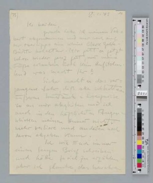 Brief an Hertha und Fritz Borchert