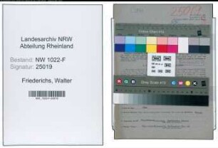 Entnazifizierung Walter Friederichs , geb. 10.03.1897 (Polizeiangestellter)