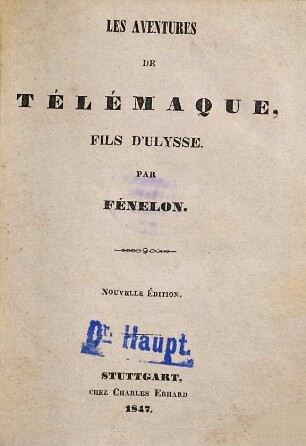 Les aventures de Télémaque, fils d'Ulysse