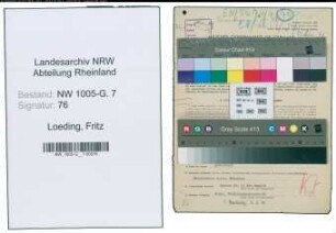 Entnazifizierung Fritz Loeding , geb. 03.04.1895 (Abteilungsleiter)