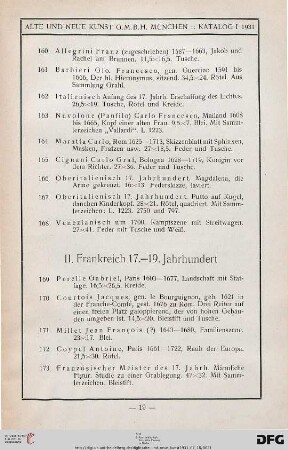 II. Frankreich 17.-19. Jahrhundert (Nr. 169-186)