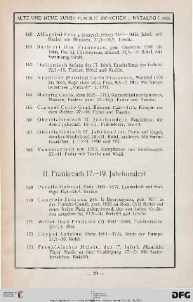 II. Frankreich 17.-19. Jahrhundert (Nr. 169-186)