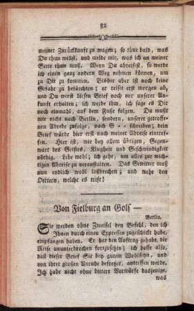 Von Fielburg an Golf ---