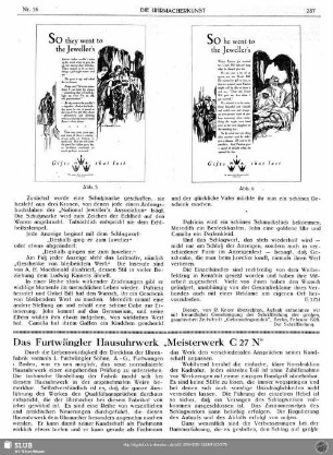 Das Furtwängler Hausuhrwerk "Meisterwerk C 27 N"