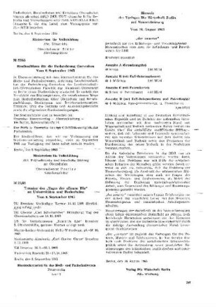 Studienführer für die Fachrichtung Gartenbau : 22/65 vom 8. September 1965 ; [Mitteilungen]