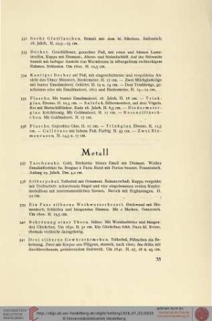 Metall (Nr. 337-349)