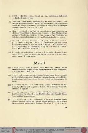 Metall (Nr. 337-349)