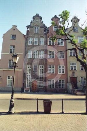 Fassaden der Bürgerhäuser in der ul. Piwna (Jopengasse) Danzig
