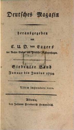 Deutsches Magazin. 7, 7. 1794