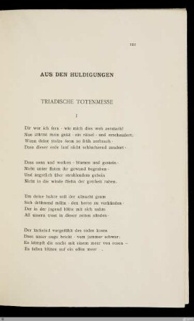 I Dir war ich fern, wie mich dies weh zerstach