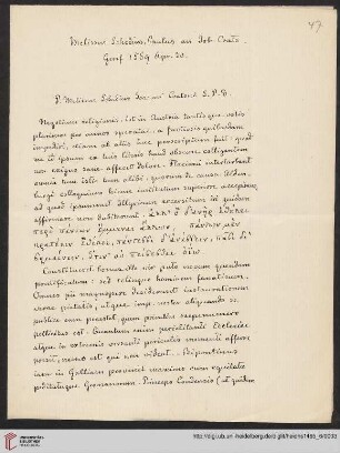 Genf, 30.04.1569