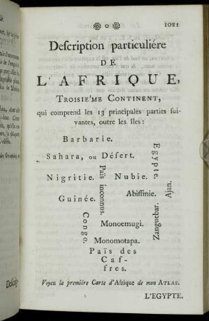 Description particuliére De L'Afrique, [...]