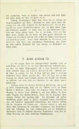 2. Kaiser Friedrich III.
