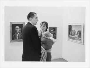 Familie bei der Eröffnung der Ausstellung Dieter Dressler