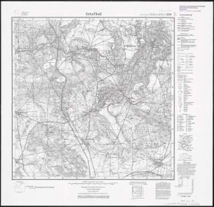 Meßtischblatt 2588 : Grünfließ, 1938 : Grünfließ. - Hrsg. 1911, einz. Nachtr. 1929, redakt. Änd. 1938. - 1:25000. - [Berlin]: Reichsamt für Landesaufnahme, 1938. - 1 Kt.