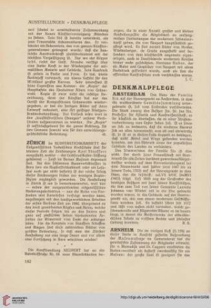 Denkmalpflege