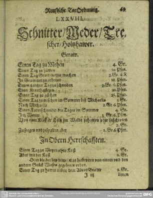 LXXVIII [LXXIX]. Schnitter, Meder, Trescher, Holtzhauer