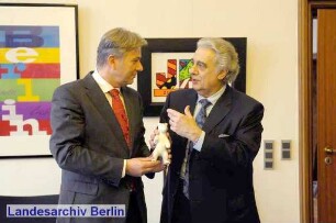 Berlin-Besuch von Plácido Domingo (Startenor); Berliner Rathaus (Mitte)