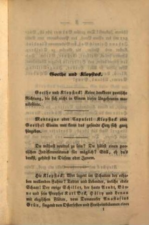 Goethe und Klopstock