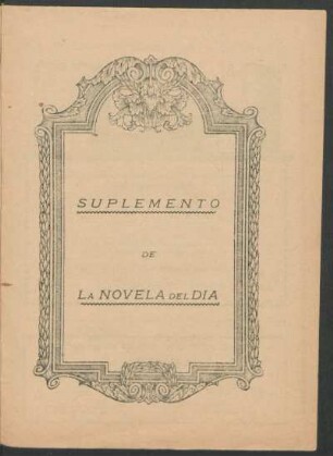 Suplemento de La Novela del Día