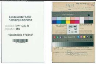 Entnazifizierung Friedrich Ruesenberg , geb. 24.07.1900 (Jurist)