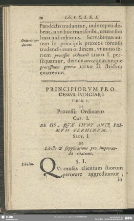 Liber I. De Processu Ordinario