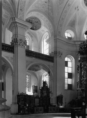 Donauwörth. Katholische Pfarrkirche (Ehemalige Klosterkirche Heiliges Kreuz) (1717-1722; J. Schmuzer). Inneres