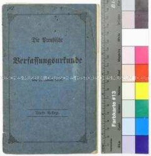 Ausgabe der preußischen Verfassungsurkunde
