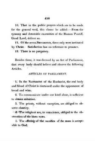 Articles of Parliament
